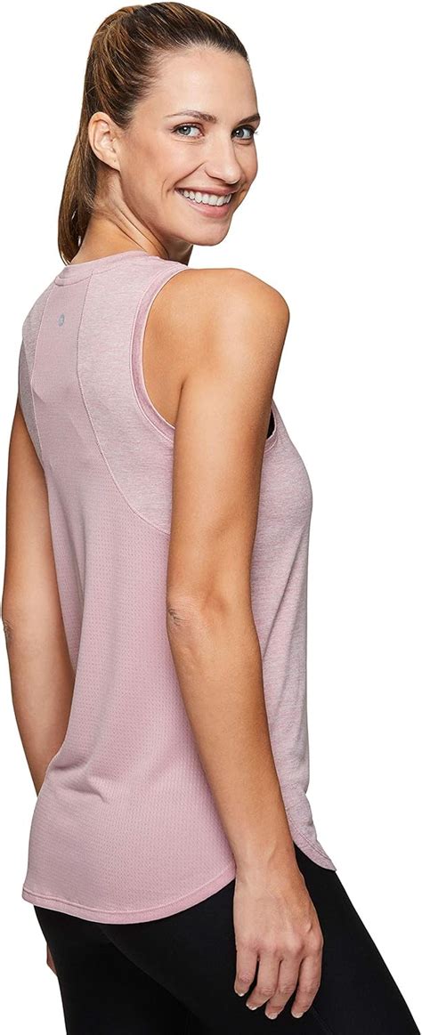 rbx active womens sleeveless athletic performance running workout yoga tank top with mesh