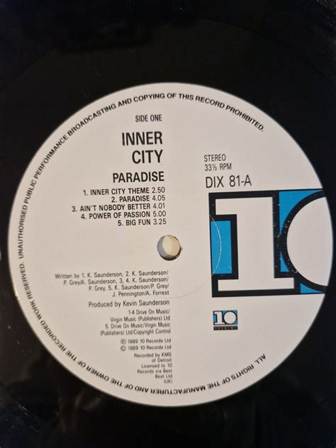 Inner City Paradise Vinyl Lp Uk 1989 Good Life Ebay