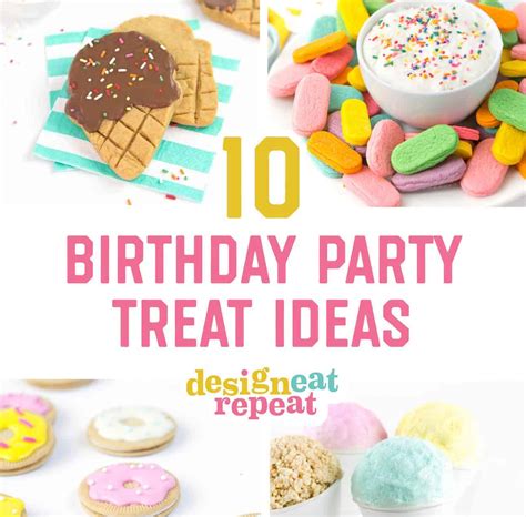 Happy birthday care package features fun birthday candles graphic gift box stuffed with savory snacks and sweet candy treats, the perfect. 10 Cute & Easy Birthday Party Treats on a Budget