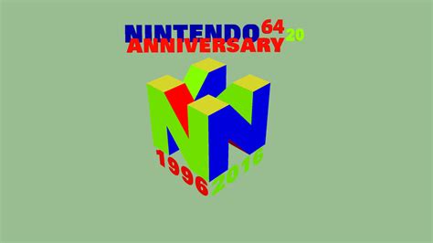 Nintendo 64s 20th Anniversary Logo 3d Warehouse