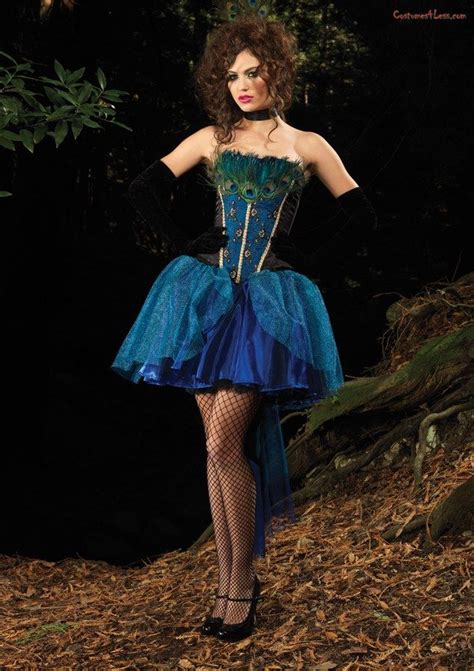 Peacock Princess Deluxe Costume Halloween Fancy Dress Masquerade