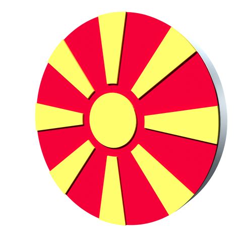 Republic Of Macedonia Flag 3d Icon Png Transparent 8493345 Png