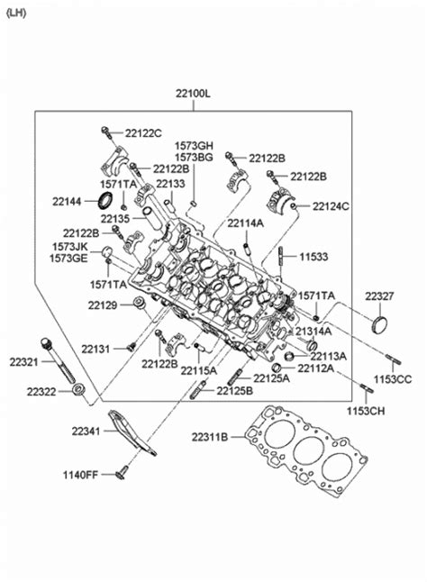 Cylinder Head 2007 Hyundai Tucson