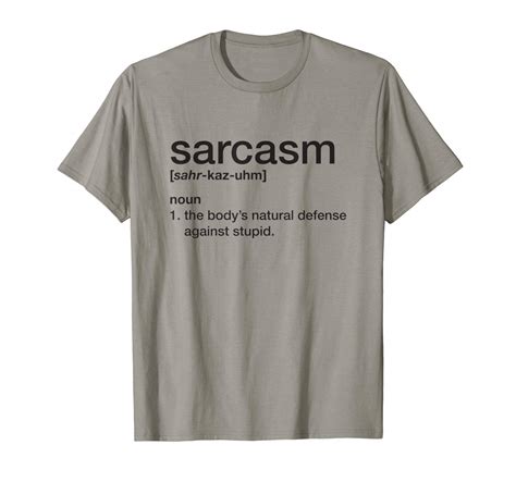 Sarcasm T Shirt Funny Sarcasm Definition Tee Jznovelty