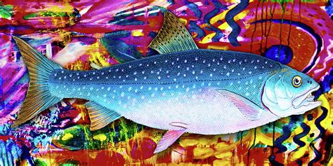 Graffiti Fish Fishing Pop 1 Painting By Tony Rubino Fine Art America