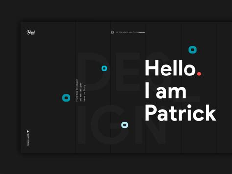 My Personal Website By Patrick David On Dribbble
