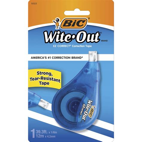 Bic Wite Out Ez Correct Correction Tape Correction Tapes Bic