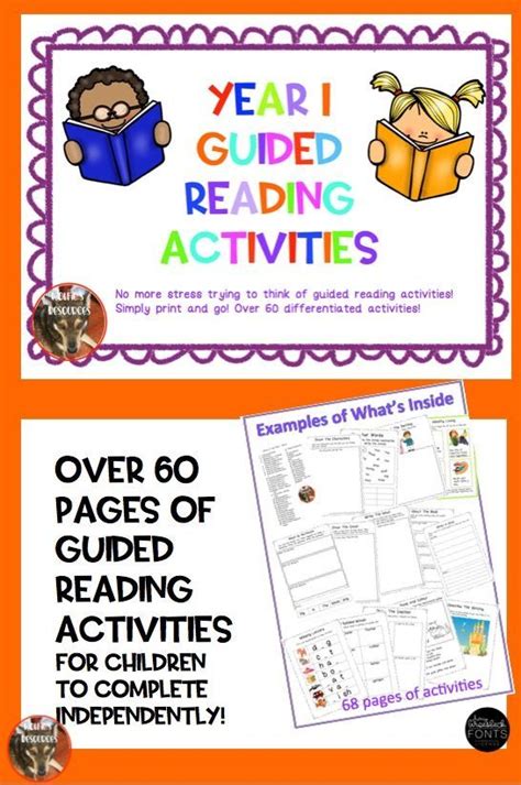 Guided Reading Activities Year 1 Teaching Resources Guided Reading