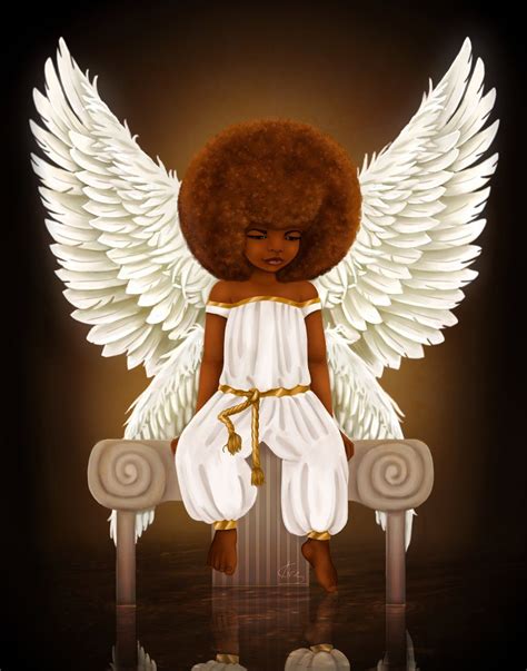 Kiratheartist Angel Art Black Love Art African American Art