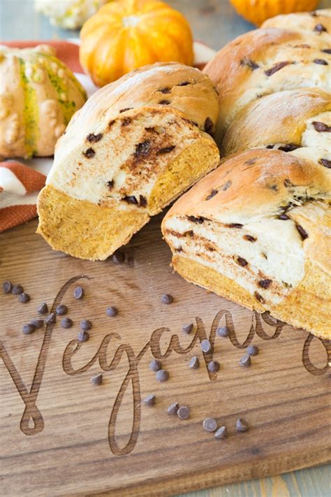 Maybe you would like to learn more about one of these? Pumpkin Vanilla Chocolate Chip Braided Bread - Vegan and ...