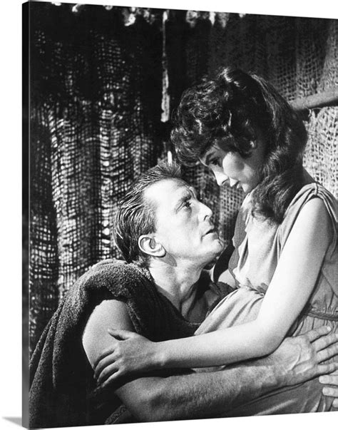 Spartacus From Left Kirk Douglas Jean Simmons Jean Simmons Kirk Douglas Spartacus
