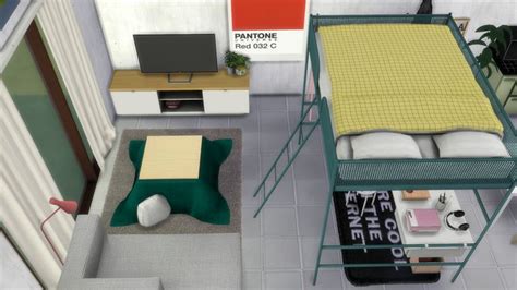 Pin By Jisol On Sims Room Inspo Sims 4 Loft Loft Bed Loft Bed Frame