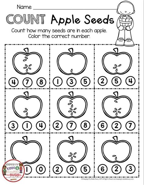 Free Printable Apple Math Worksheets Tedy Printable Activities