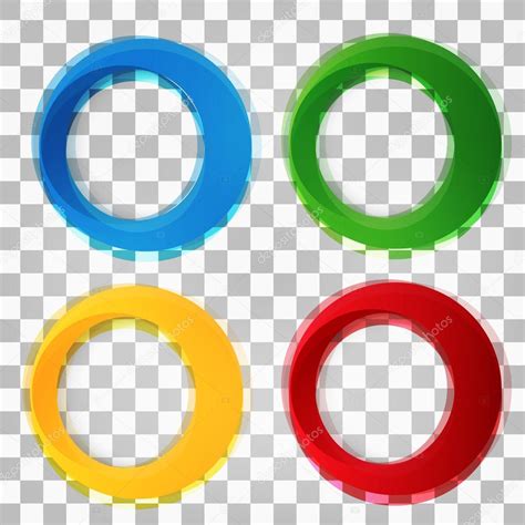 Set Of Round Colorful Vector Shapes Stock Vector By ©ikatod 84980918