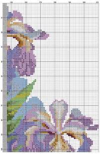 In fact, you can see all the patterns displayed on the home page of the website. Free Cross Stitch Pattern Irises | DIY 100 Ideas