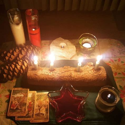 Yule Altar Yule Pagan Winter Solstice