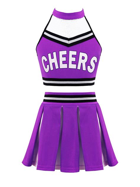 Dpois Girls Cheer Uniform Cheerleader Outfit Cheerleading Uniform