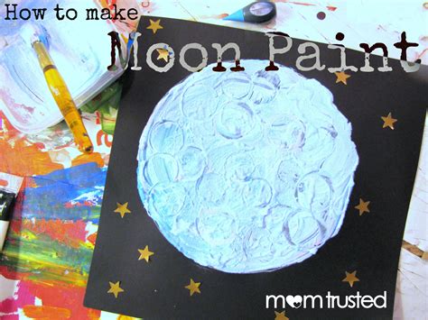15 outer space activities for preschoolers. Once in a Blue (or Purple!) Moon: How to Make Moon Paint ...