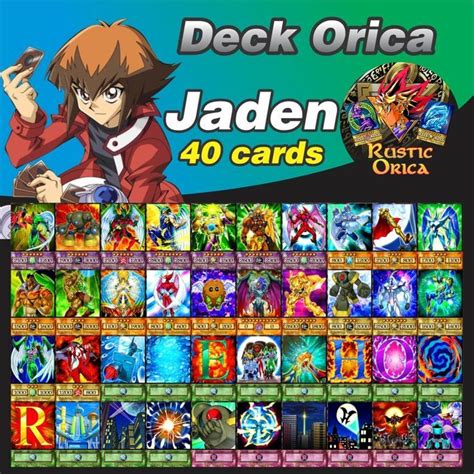 Jaden Yuki Deck Cards Orica Anime Or TCG EN Yugioh GX Yugioh