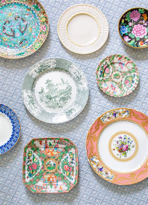 Box 4 Flat Plates In Vintage Porcelain Br