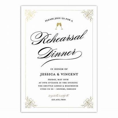 Rehearsal Dinner Invitation Personalized Flat Classic Zoom