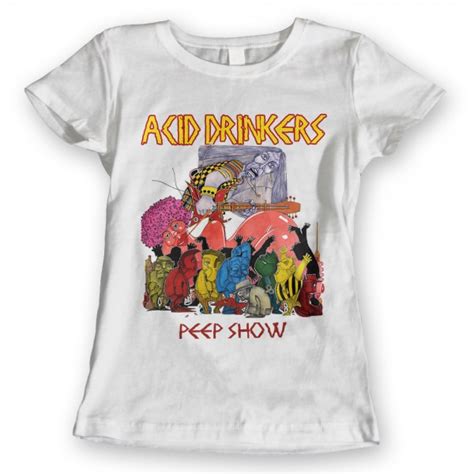 Acid Drinkers Peep Show T Shirt Damska Biała Kolor Makumbapl