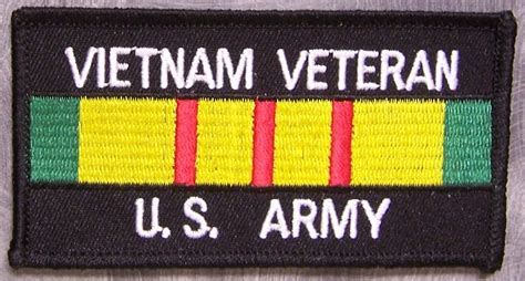 Embroidered Military Patch U S Army Vietnam Veteran Service Ribbon New