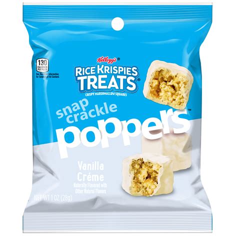 Rice Krispies Treats Snap Crackle Poppers Vanilla Crème Smartlabel