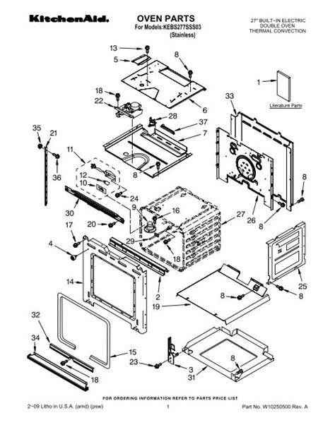 Kitchenaid Stove Parts Diagram