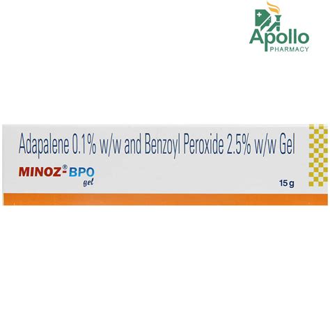 Minoz-BPO Gel 15 gm Price, Uses, Side Effects, Composition - Apollo