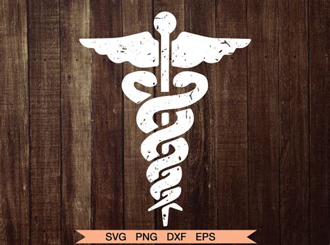 Caduceus Medical Symbol Svg Caduceus Silhouette Medical Etsy