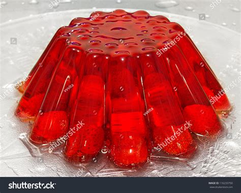 Strawberry Jelly Pudding Stock Photo 116233750 Shutterstock