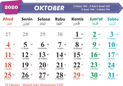 Kalender Bulan Oktober 2022 Lengkap Dengan Tanggalan Jawa Dan Weton