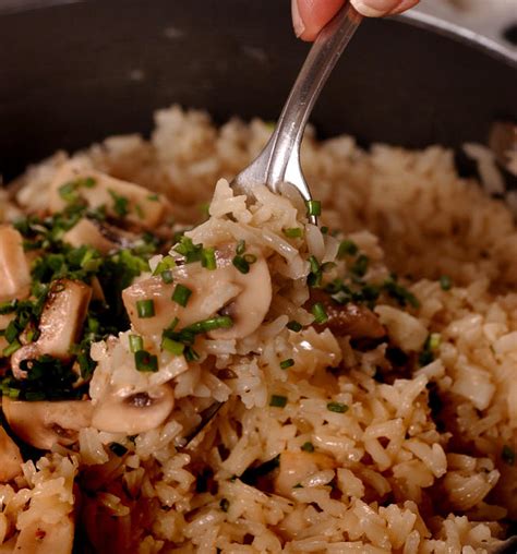 Recipe Rice Pilaf With Mushrooms And Garlic California