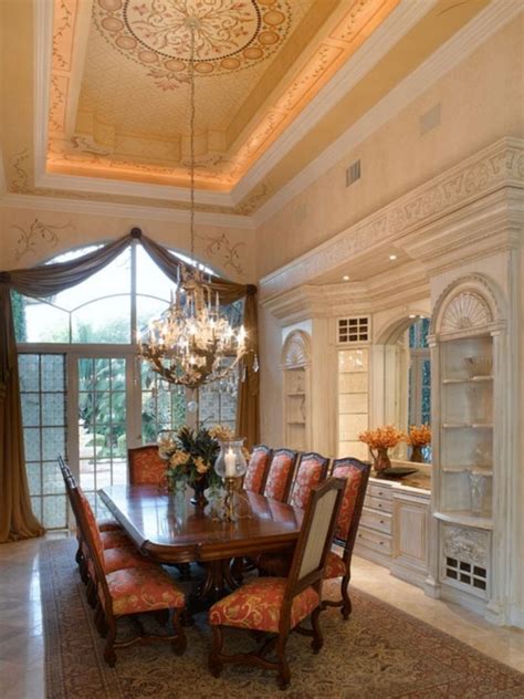 Adorable 40 Mediterranean Dining Room Design Ideas For Amazing Home