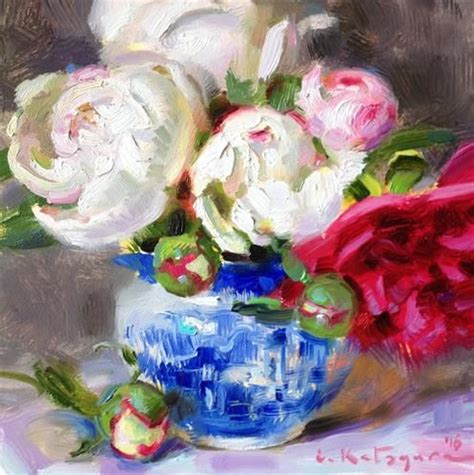 Daily Paintworks Summer Bouquet Original Fine Art For Sale