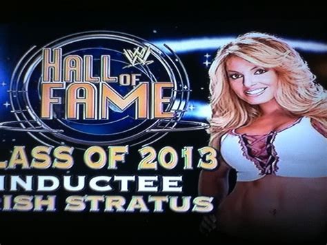 Trish Stratus Wwe Hall Of Fame 2013 Induction Announcement Youtube