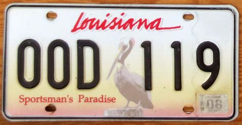 Louisiana License Plate Britishnelo