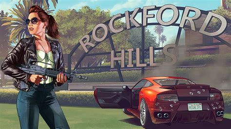 Hd Wallpaper Rockford Hills Digital Wallpaper Grand Theft Auto V