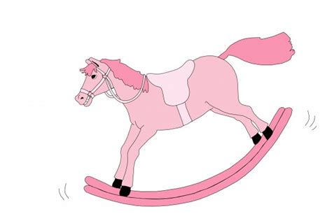 Rocking Horse Pink Clipart Free Stock Photo Public