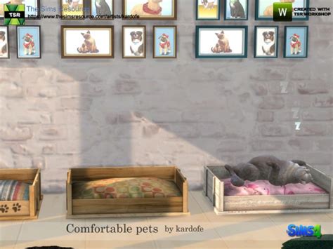 The Sims Resource Comfortable Pets By Kardofe • Sims 4 Downloads