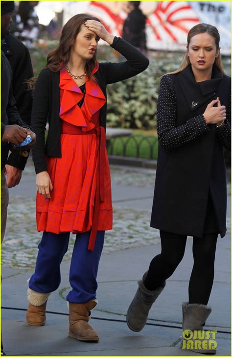 Blake Lively Gossip Girl Set With Leighton Meester And Ed Westwick
