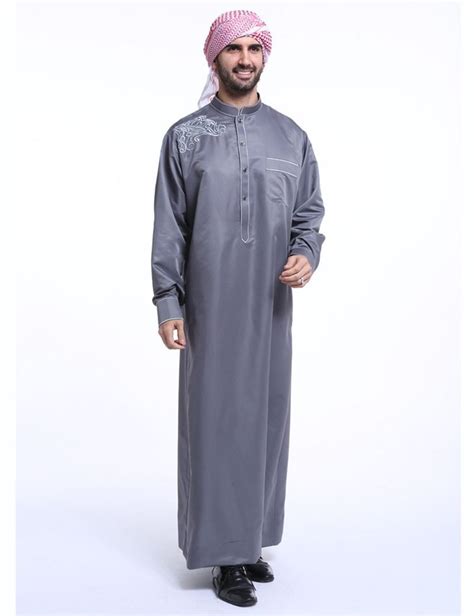 Malaysian Muslim Clothing Arab Clothing Men Mens Kaftan Thobe Abaya For Men Muslim Dress Men