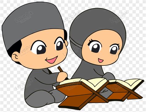 Gambar Kartun Anak Muslim Membaca Buku Detail 11 Kartun Muslimah