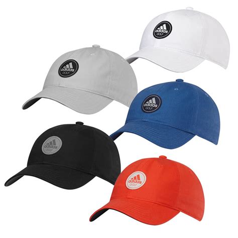 Adidas Cotton Relax Adjustable Cap Mens Golf Hats And Headwear
