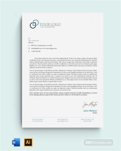 Medical Clinic letterhead template – Doc Formats | Letterhead template