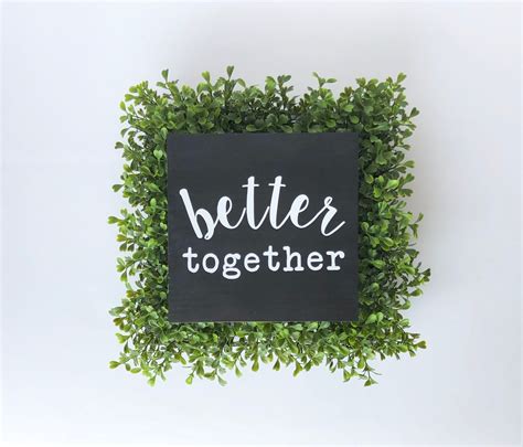Better Together Wood Sign Etsy