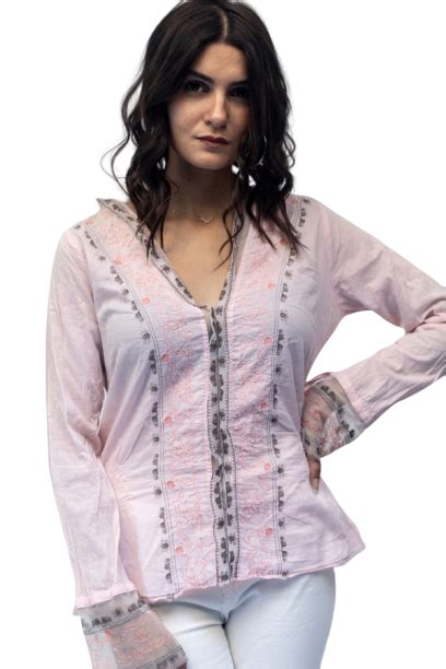 Pink Full Sleeve Blouse | Full sleeve blouse, Full sleeve ...