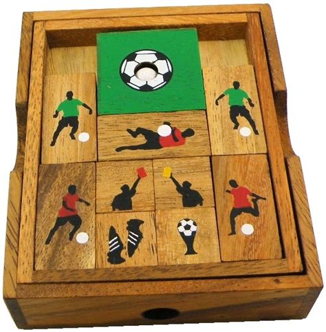 Soccer Field Wooden Puzzle Brain Teaser