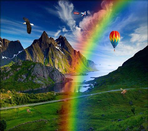 rainbow nature wallpapers top free rainbow nature backgrounds wallpaperaccess